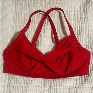 Athleta Vibrant Red bathing suit top